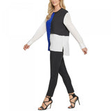 DKNY Women's Colorblocked Button Up Shirt