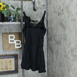 Denim & Co. Women's Beach Ruched Flounce Swim Dress