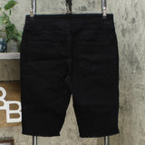 DG2 by Diane Gilman Women's Classic Stretch Pull On Bermuda Shorts Black Large