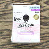L'eggs Silken Mist Ultra Sheer Run Resistant 2 Pack Pantyhose. LSM210