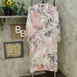 NWT Vince Camuto Womens Side Tie Diffused Bloom Tunic. A306721 S