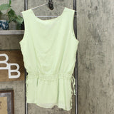 LaBellum by Hillary Scott Women's Side Tie Chiffon Tank Top