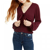 NWT Freshman Women's Smocked Bodice Tie Front Blouse. 1W103131MC X-Large
