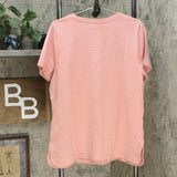 Isaac Mizrahi Live! Essentials Women's Pima Cotton Scoop Neck T-Shirt Blush XL