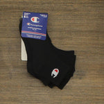 Champion Women's Ankle Socks C Logo 6-pairs Black 9-11 (shoe Size 5-9)