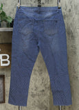 DG2 by Diane Gilman Women's Classic Stretch Pinstripe Crop Jeans