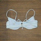 Xhilaration Women's Shirred Underwire Bikini Top Light Blue Medium (4-6)