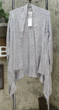 Skinnygirl Women's Dream Waterfall Cardigan Sweater with Sharkbite Hem