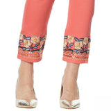 DG2 by Diane Gilman Women's Tall Cropped Embroidered Hem Ankle Jeans