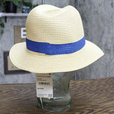 Hat Attack Womens Color Stripe Sun Hat Paper Fedora