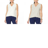 MarlaWynne Women's Plus Size Knit Sleeveless Twist Top