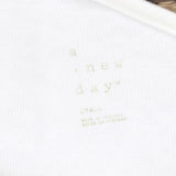 A New Day Women's Slim Fit One Shoulder Tank Top White S