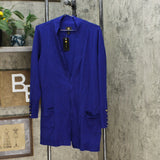 JM Collection Women's Open Front Cardigan Sweater With Sleeve Button Accents
