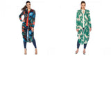 G by Giuliana Women's Printed Hacci Slub Knit Duster Cardigan