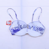 River Island Women's Floral Plunge Bikini Swim Top