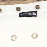 Antthony Womens Plus Size Dolman Sleeve Pullover Sweater Ivory 3X