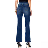 MOTTO Women's Petite Stretch Denim Pull On Boot Cut Jeans