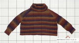 Mossimo Women's Spacedye Cropped Turtleneck Sweater Multi-Color XXL