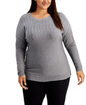 Alfani Women's Sparkle Shoulder Sweater