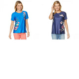 DG2 by Diane Gilman Women's Plus Size Anniversary Printed T-Shirt
