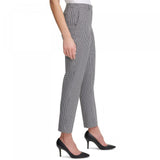 Tommy Hilfiger Women's Gingham Slim Straight Ankle Dress Pants