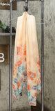 NWT Cejon Womens Ethereal Peony Flower-Print Oversized Wrap. P0171 One Size