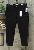 Skinnygirl Women's Plus Size Skinny Ankle Twill Jeans With Seams