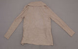 Liz Claiborne Women's Petite Open-Front Ribbed Cardigan Sweater Brown PM