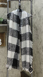 Echo Women's Lightweight Fringe Rectangle Check Scarf