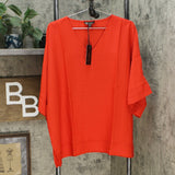 NWT DG2 By Diane Gilman Womens.Dolman Sleeve Shirt Blouse Top. 727411 XL