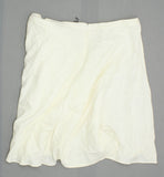 Who What Wear Women's Plus Size Zip Linen Blend Swing Skirt Cream 24W