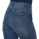 DG2 by Diane Gilman Women's Embroidered Stretch Denim Cropped Jeans