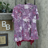 LOGO by Lori Goldstein Printed Burnout Top & Tank Top Set