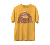 Junk Food Mens Budweiser Flowers Short Sleeve Graphic Tee T-shirt Gold Yellow M