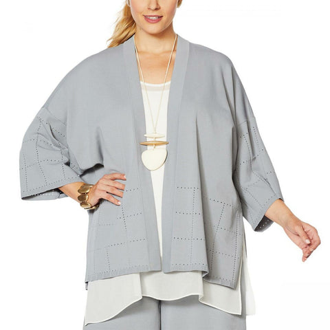 MarlaWynne WynneLayers Women's Sweater Cardigan With High Side Slits