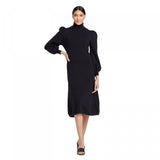 Who What Wear Women's Puff Long Sleeve High Neck Sweater Dress
