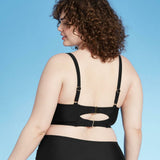 Xhilaration Women's Plus Size Shirred Underwire Bikini Top