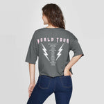 Grayson/Threads Women's World Tour Short Sleeve Cropped Graphic T-Shirt