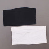 Rhonda Shear 2 Pack Seamless Underwire Bandeau Bras Black/ White 2X