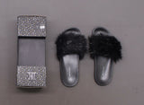 INC International Concepts Women's Faux-Fur Slide Slippers
