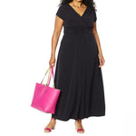 IMAN Women's Plus Size Boho Chic Jersey Knit Maxi Dress