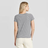 Universal Thread Women's Short Sleeve Knit Tie Front T-Shirt