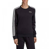 Adidas Women's 3 Stripe Crewneck Fitness Training Pullover Sweatshirt