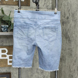 DG2 by Diane Gilman Petite Classic Stretch Pull-On Bermuda Shorts Chambray PL