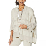 MarlaWynne Women's Mesh Stitch Topper Cardigan Sweater