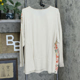 Studio by Denim & Co Plus Size Floral Print Long Sleeve Knit Top