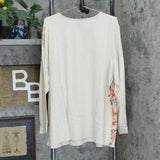 Studio by Denim & Co Plus Size Floral Print Long Sleeve Knit Top