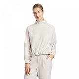 Prologue Women's High Neck Cinched Bottom Cozy Knit Sweatshirt