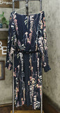 City Chic Women's Trendy Plus Size Floral Vine Dress Navy XXL (24W)