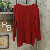 NWT Whisper Knit By Louis Dell 'Olio Knit V-Neck Sweater. A366197 X-Large